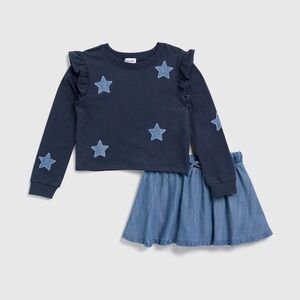 Splendid, NWT, Shining Stars Skirt Set, Size Toddler Girl 2